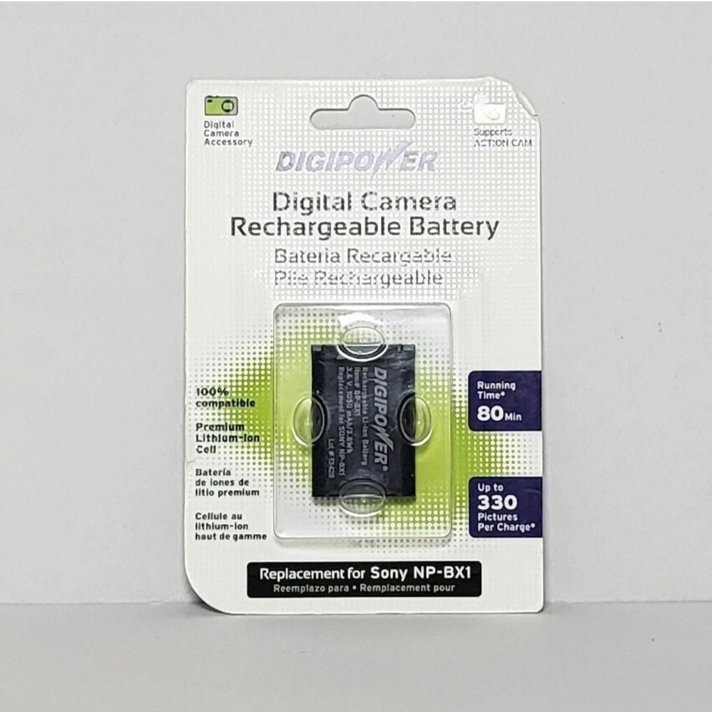 Digipower Digital Camera Rechargeable Battery Replacement for Sony NP-BX1